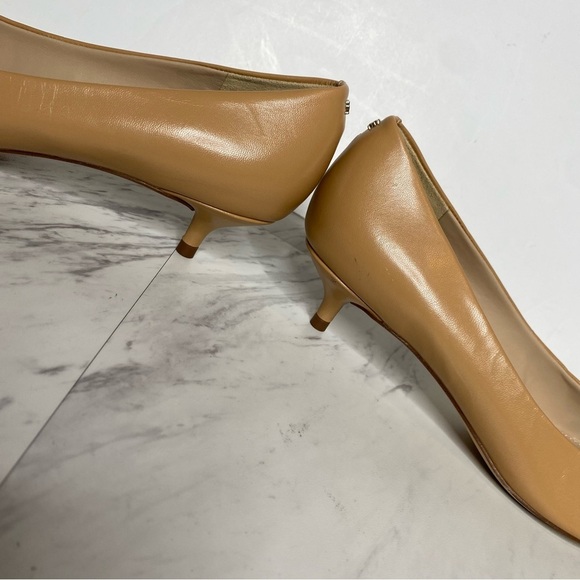 Sam Edelman Franci Pointed Toe Tan Light Brown Leather Pump 8 1/2 M - Picture 8 of 15